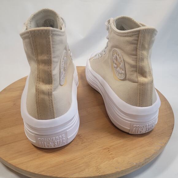 Converse All Star Chuck Taylor High Skateboarding Sneakers Shoes Women 8.5 Tan - Picture 4 of 14